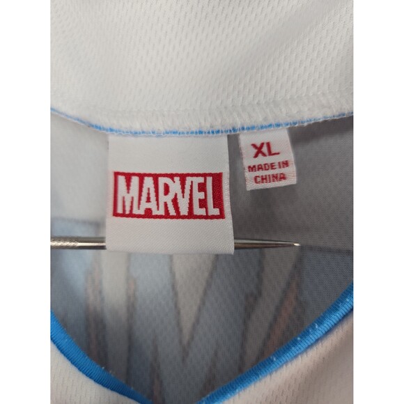 Marvel The Amazing Spider-Man 1962 Baseball Jersey Button Up White Size XL *READ - Picture 5 of 11